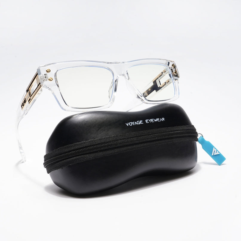 Voyage Transparent Rectangle Eyeglasses for Men & Women - MG5213-C2