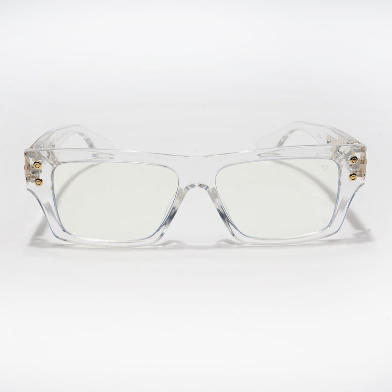 Voyage Transparent Rectangle Eyeglasses for Men & Women - MG5213-C2