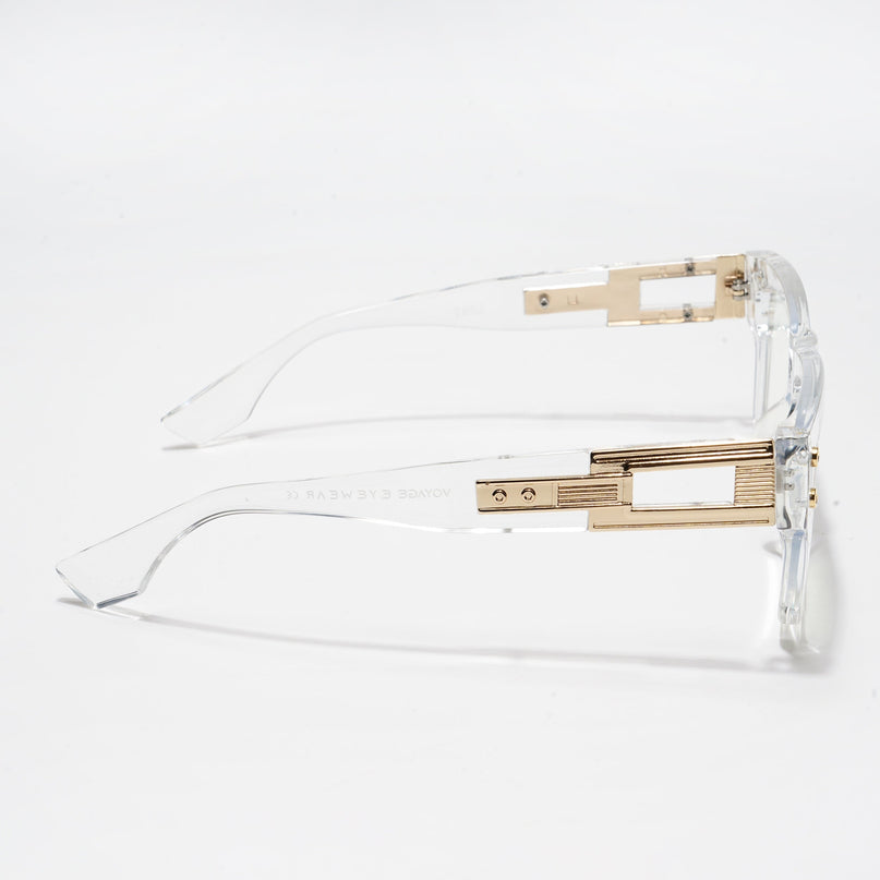 Voyage Transparent Rectangle Eyeglasses for Men & Women - MG5213-C2