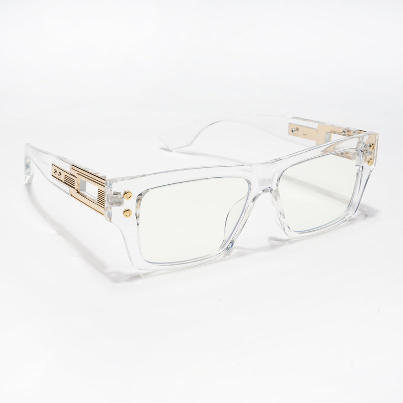 Voyage Transparent Rectangle Eyeglasses for Men & Women - MG5213-C2