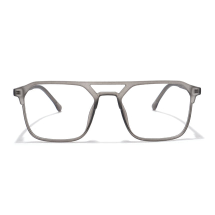 Voyage Thin Grey Square Eyeglasses for Men & Women - MG6500-C2