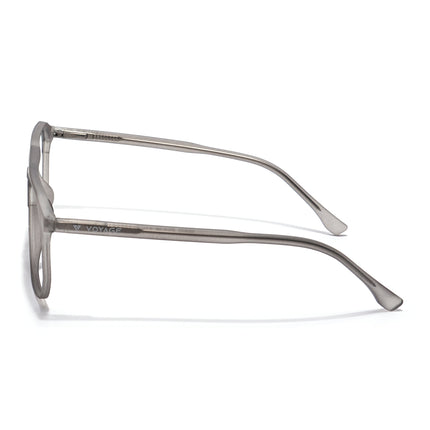 Voyage Thin Grey Square Eyeglasses for Men & Women - MG6500-C2