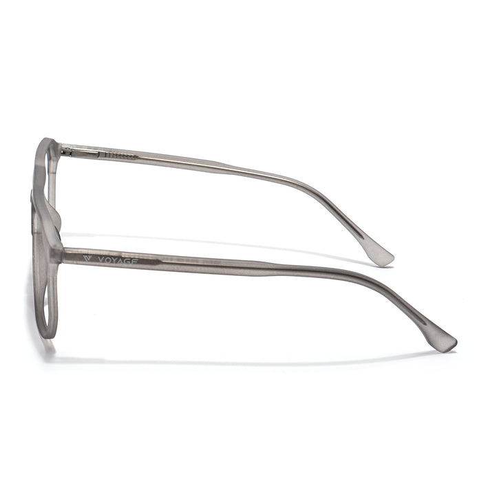 Voyage Thin Grey Square Eyeglasses for Men & Women - MG6500-C2