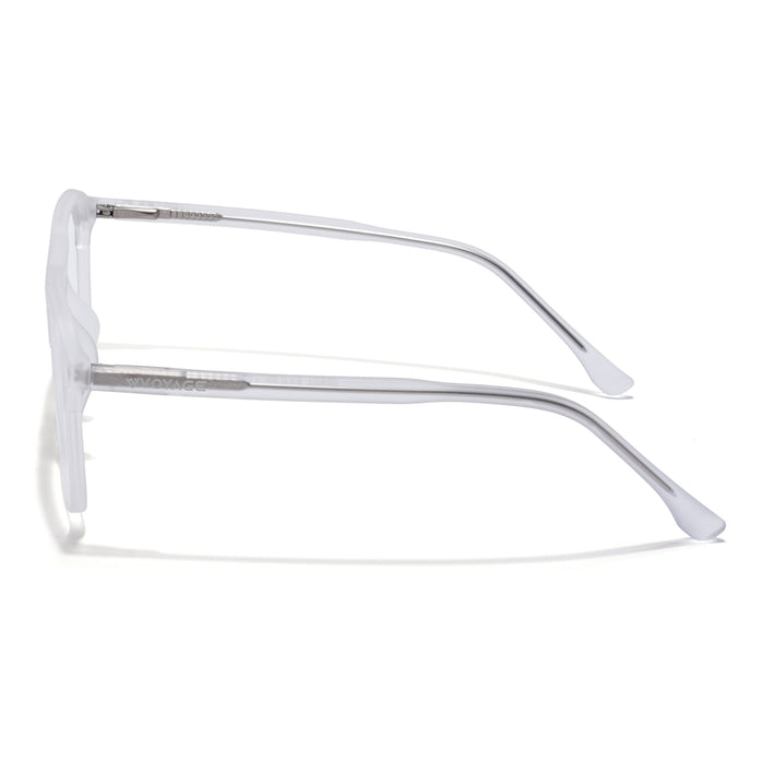 Voyage Thin Matt Transparent Square Eyeglasses for Men & Women - MG6501-C3