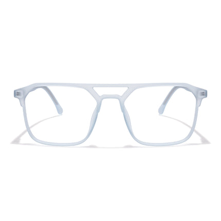Voyage Thin Light Blue Square Eyeglasses for Men & Women - MG6503-C5