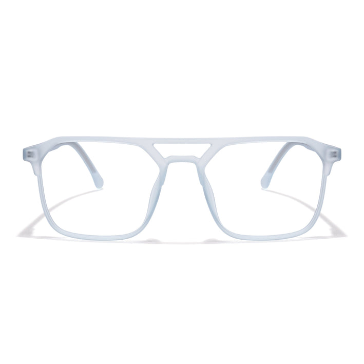 Voyage Thin Light Blue Square Eyeglasses for Men & Women - MG6503-C5