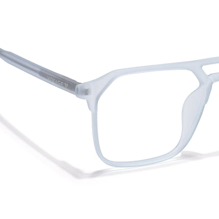 Voyage Thin Light Blue Square Eyeglasses for Men & Women - MG6503-C5
