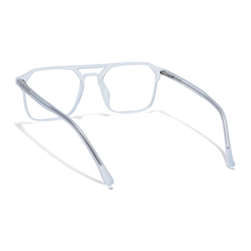 Voyage Thin Light Blue Square Eyeglasses for Men & Women - MG6503-C5
