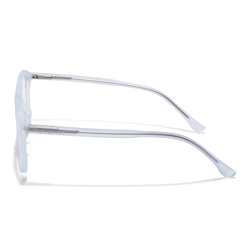 Voyage Thin Light Blue Square Eyeglasses for Men & Women - MG6503-C5