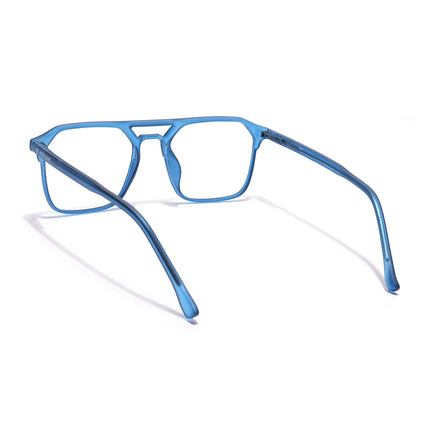 Voyage Thin Navy Blue Square Eyeglasses for Men & Women - MG6505-C7