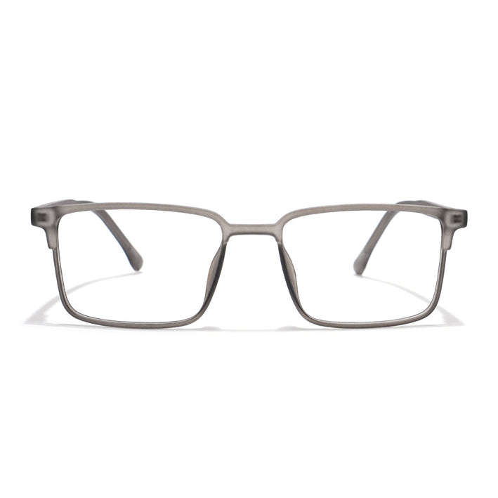 Voyage Thin Grey Square Eyeglasses for Men & Women - MG6507-C2