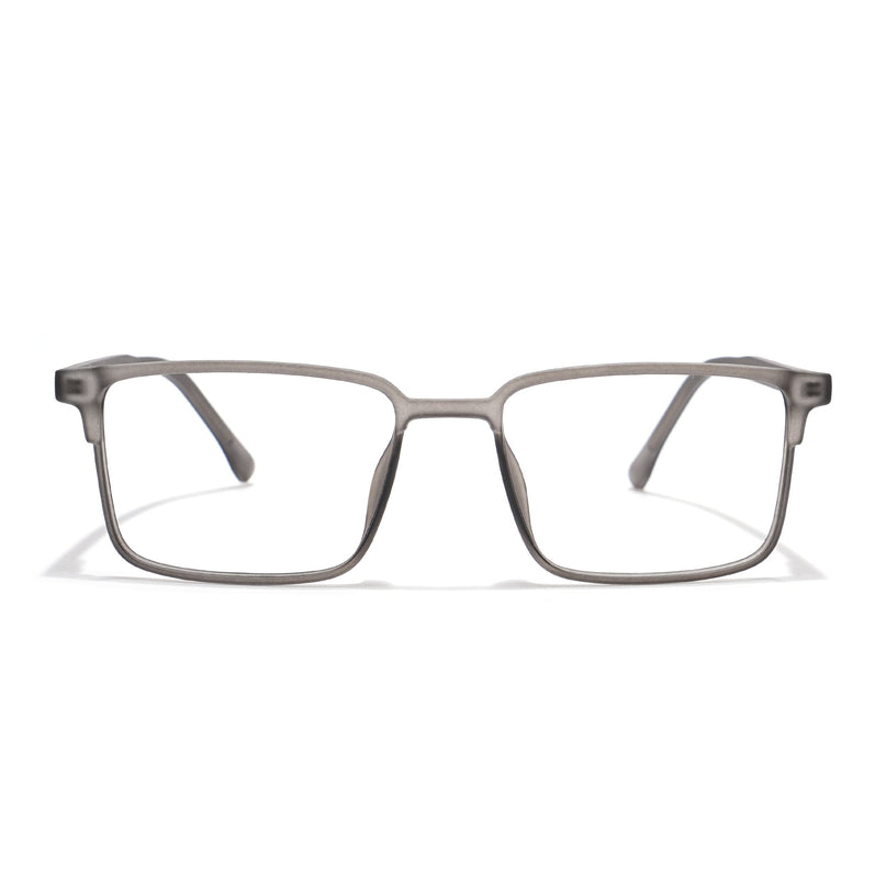 Voyage Thin Grey Square Eyeglasses for Men & Women - MG6507-C2