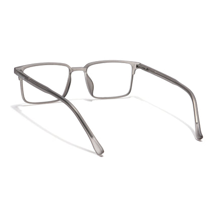 Voyage Thin Grey Square Eyeglasses for Men & Women - MG6507-C2