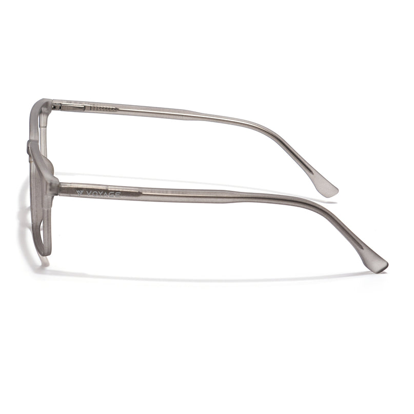 Voyage Thin Grey Square Eyeglasses for Men & Women - MG6507-C2
