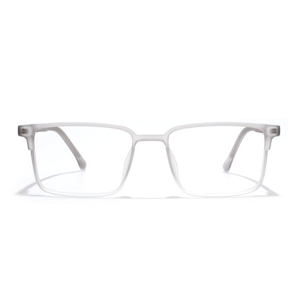 Voyage Thin Light Grey Square Eyeglasses for Men & Women - MG6509-C4