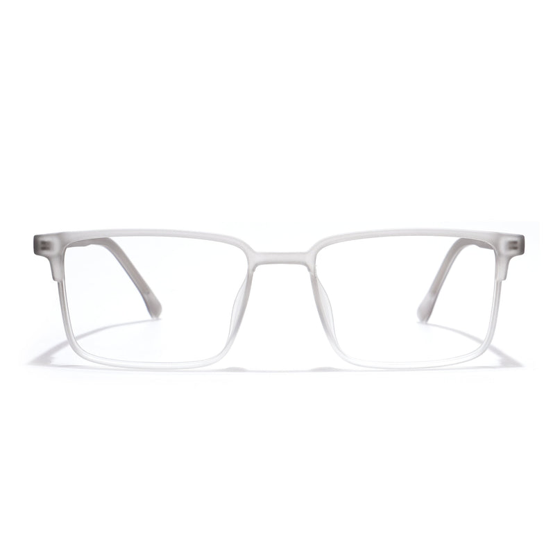 Voyage Thin Light Grey Square Eyeglasses for Men & Women - MG6509-C4