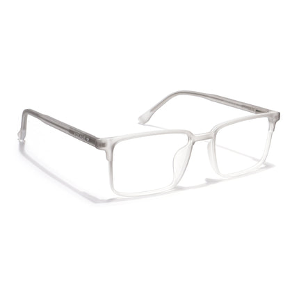 Voyage Thin Light Grey Square Eyeglasses for Men & Women - MG6509-C4