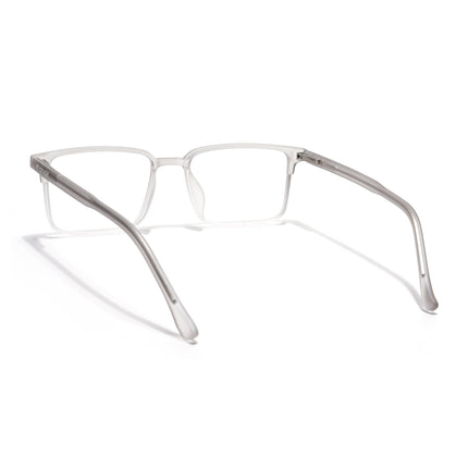 Voyage Thin Light Grey Square Eyeglasses for Men & Women - MG6509-C4