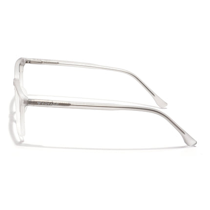 Voyage Thin Light Grey Square Eyeglasses for Men & Women - MG6509-C4