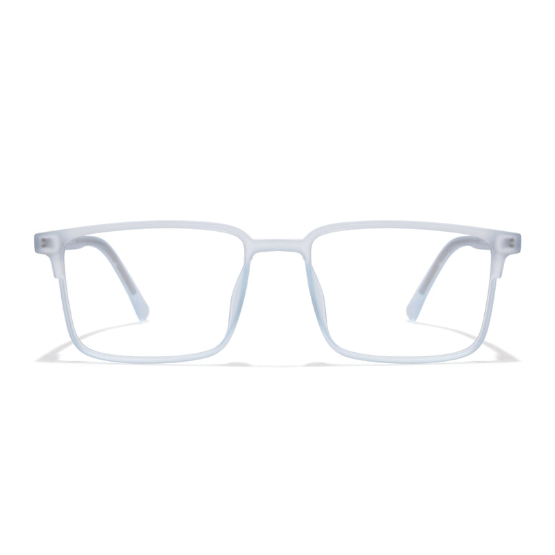 Voyage Thin Light Blue Square Eyeglasses for Men & Women - MG6510-C5