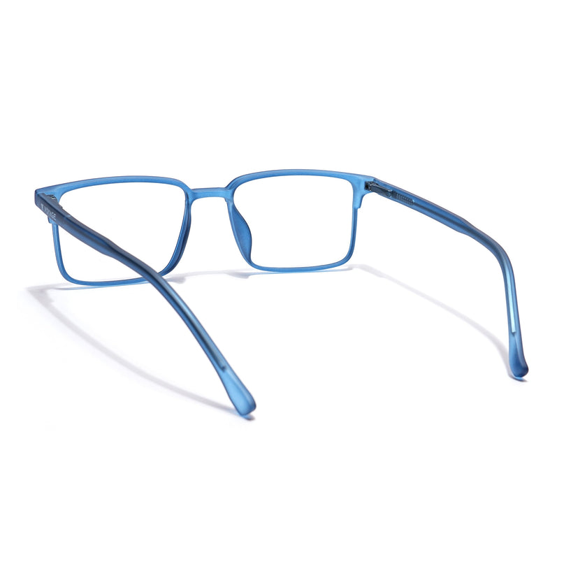 Voyage Thin Navy Blue Square Eyeglasses for Men & Women - MG6512-C7