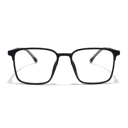Voyage Thin Black Square Eyeglasses for Men & Women - MG6513-C1