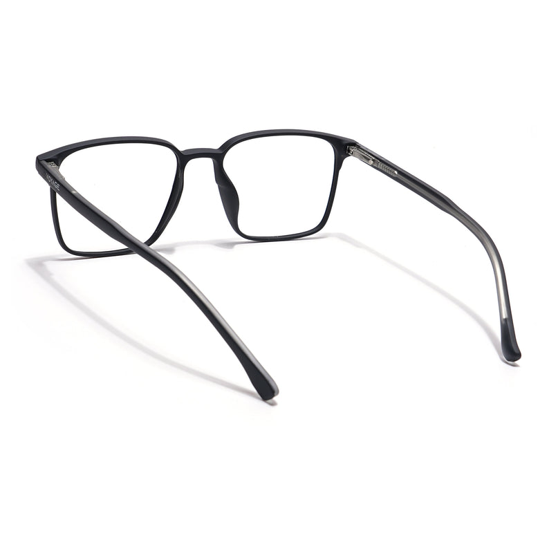Voyage Thin Black Square Eyeglasses for Men & Women - MG6513-C1