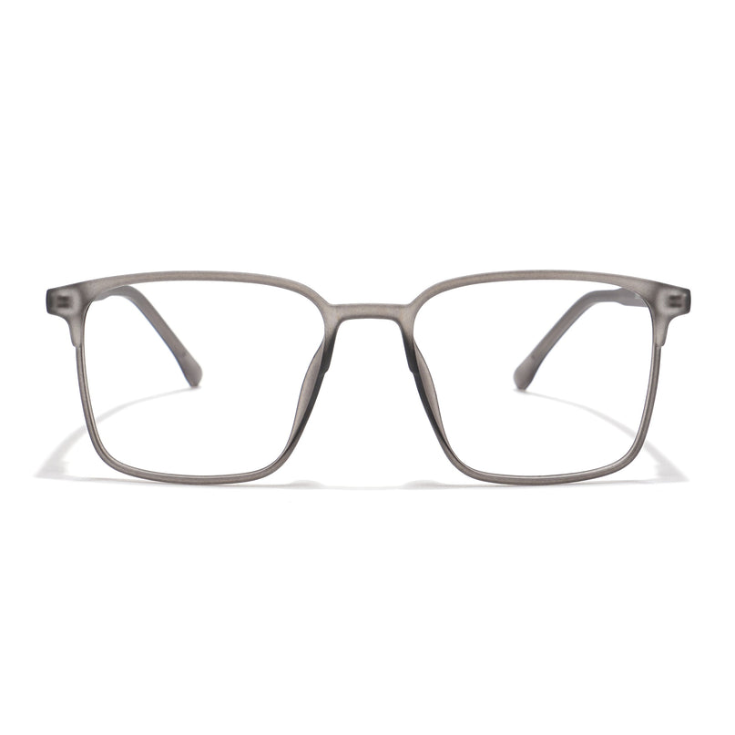 Voyage Thin Grey Square Eyeglasses for Men & Women - MG6514-C2