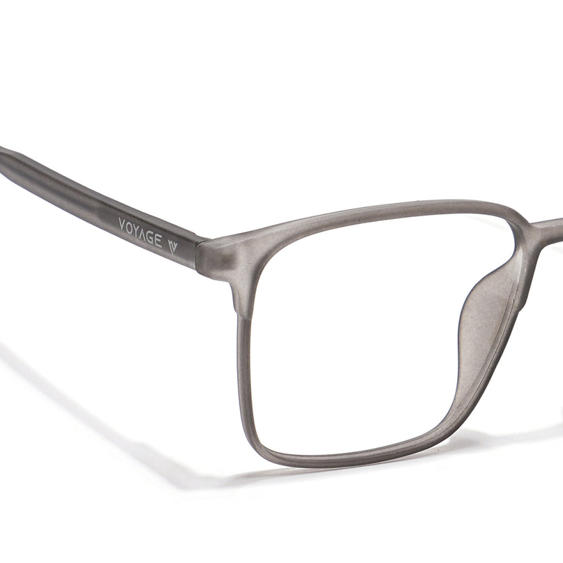 Voyage Thin Grey Square Eyeglasses for Men & Women - MG6514-C2