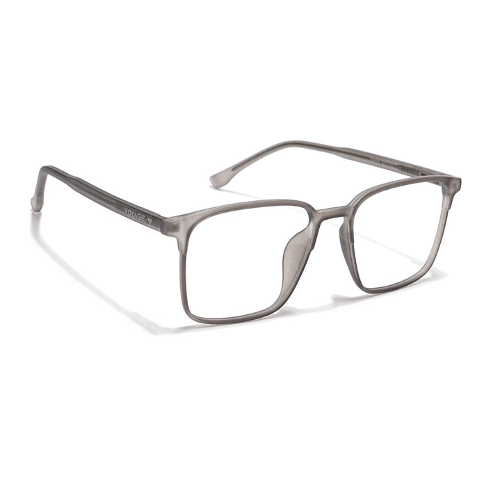 Voyage Thin Grey Square Eyeglasses for Men & Women - MG6514-C2