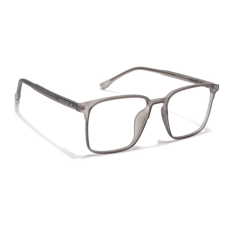 Voyage Thin Grey Square Eyeglasses for Men & Women - MG6514-C2