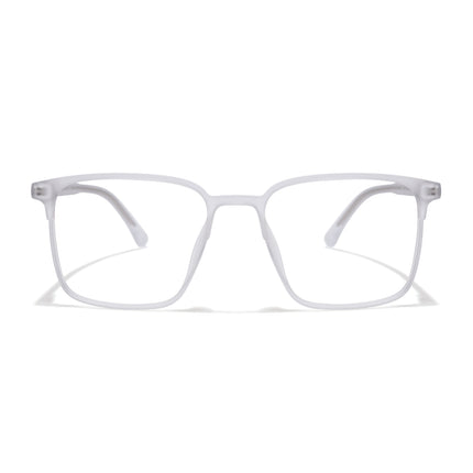 Voyage Thin Matt Transparent Square Eyeglasses for Men & Women - MG6515-C3