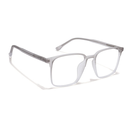 Voyage Thin Light Grey Square Eyeglasses for Men & Women - MG6516-C4