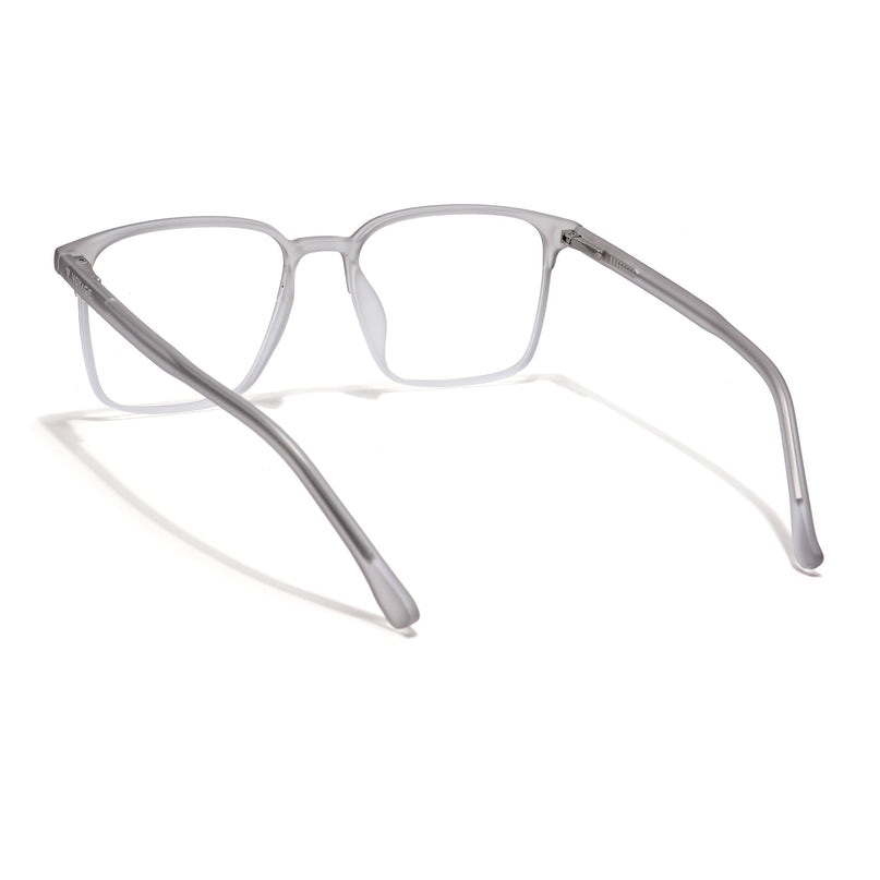 Voyage Thin Light Grey Square Eyeglasses for Men & Women - MG6516-C4