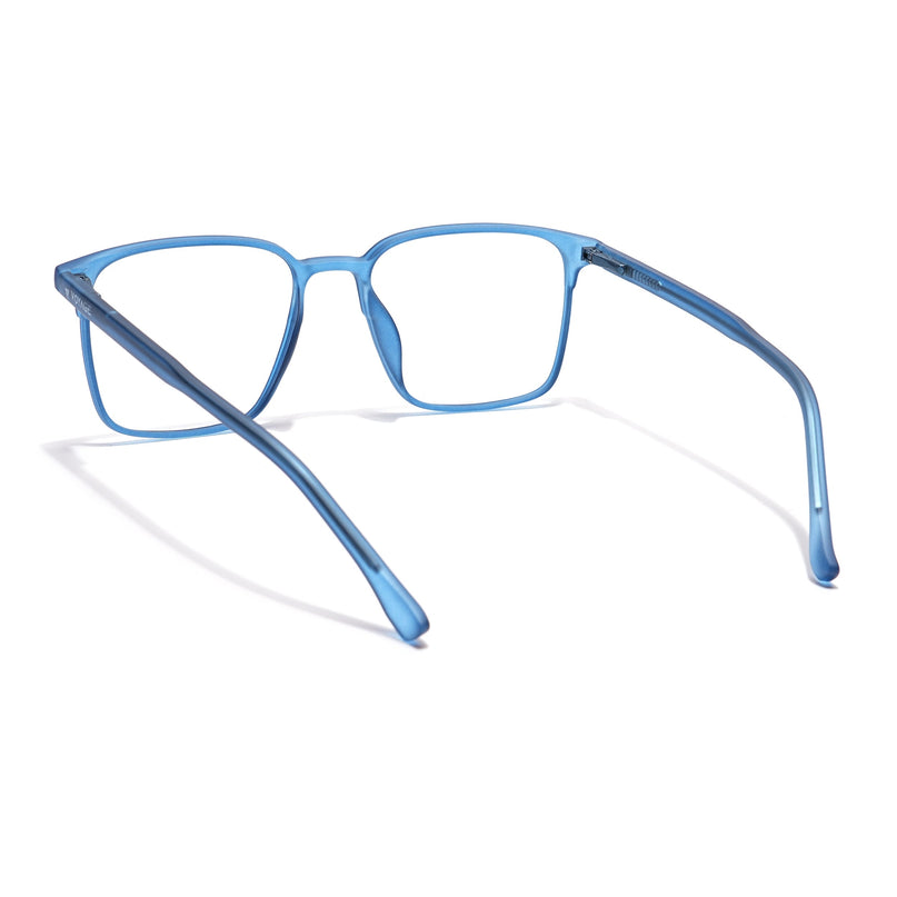 Voyage Thin Navy Blue Square Eyeglasses for Men & Women - MG6519-C7