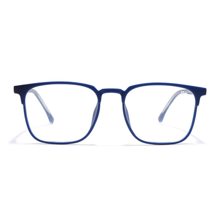 Voyage Blue Square Eyeglasses for Men & Women (28806FMG7589)