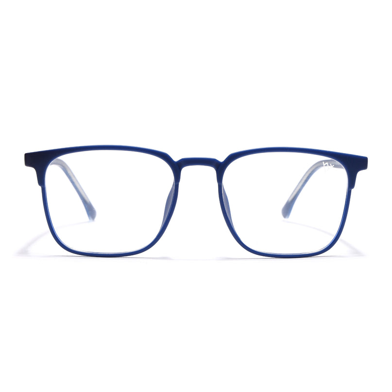Voyage Blue Square Eyeglasses for Men & Women (28806FMG7589)