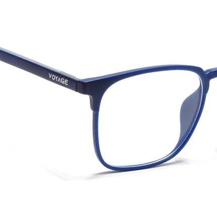 Voyage Blue Square Eyeglasses for Men & Women (28806FMG7589)