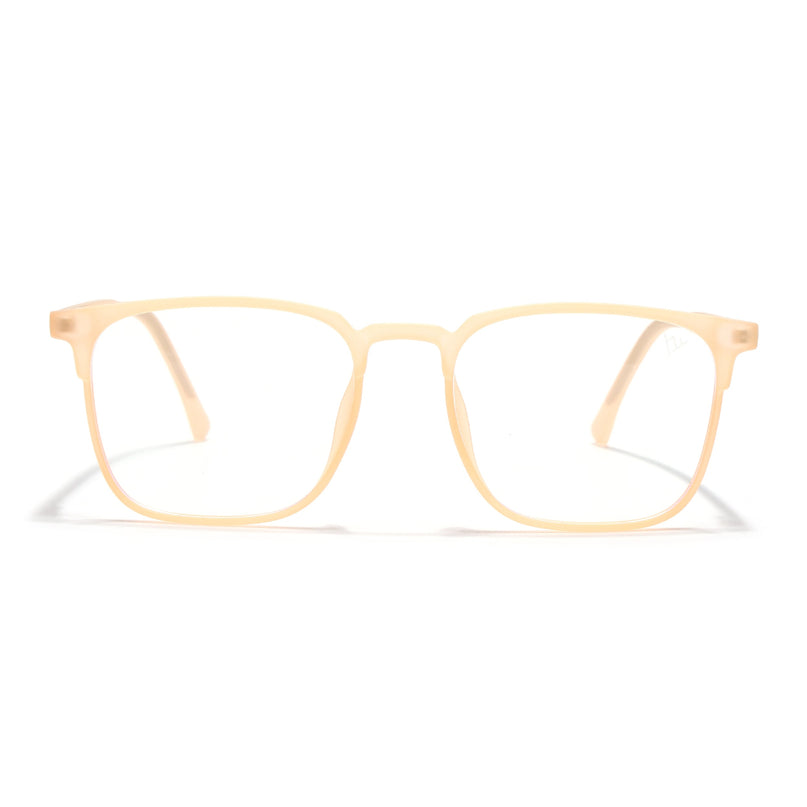 Voyage Peach Square Eyeglasses for Men & Women (28806FMG7591)
