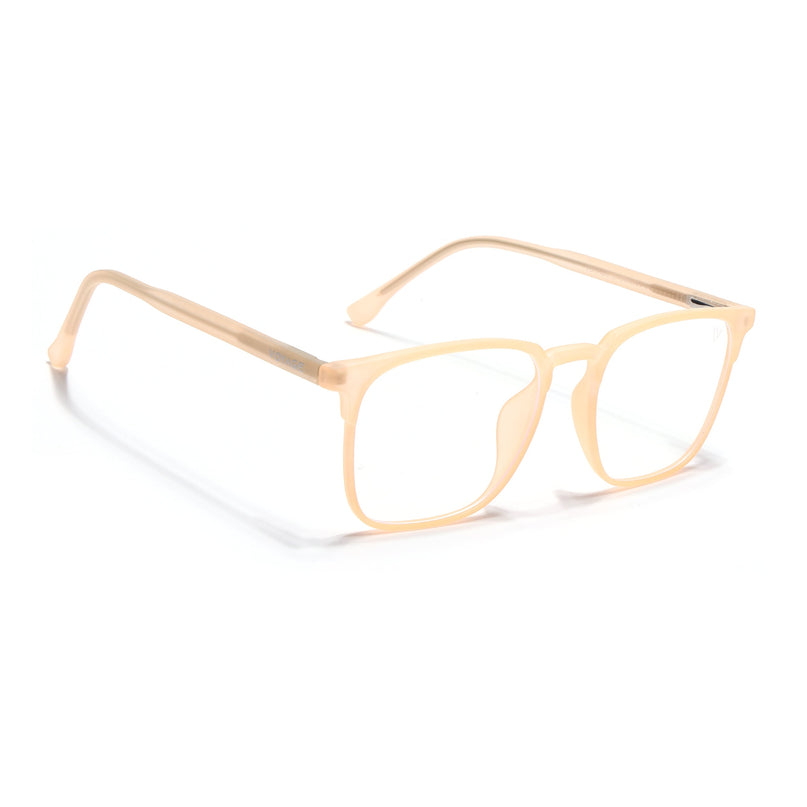 Voyage Peach Square Eyeglasses for Men & Women (28806FMG7591)