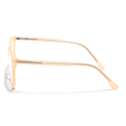 Voyage Peach Square Eyeglasses for Men & Women (28806FMG7591)