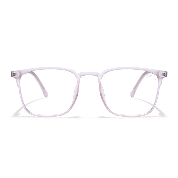 Voyage Light Pink Square Eyeglasses for Men & Women (28806FMG7592)