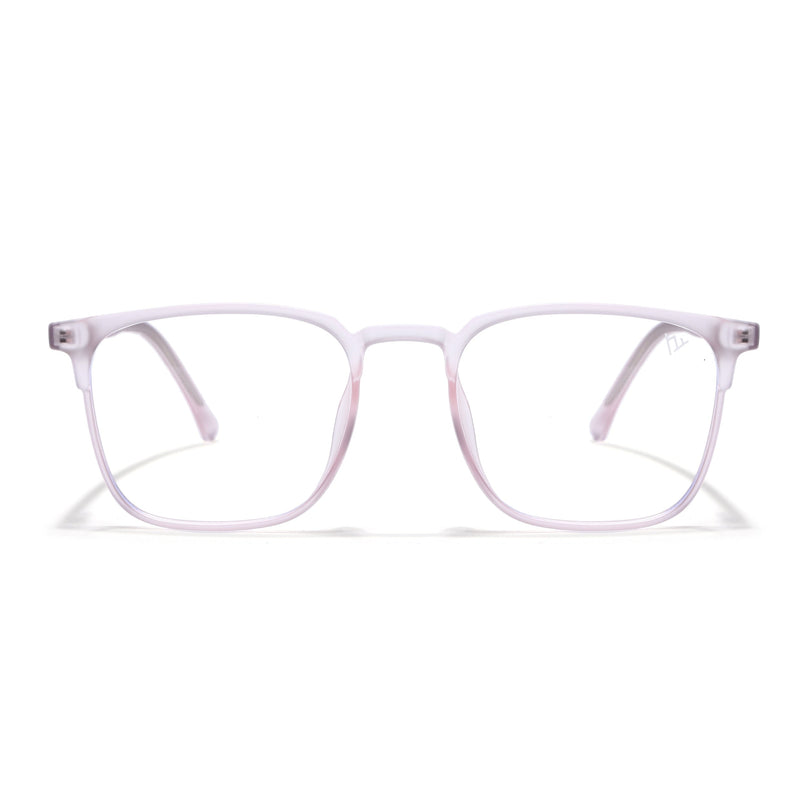 Voyage Light Pink Square Eyeglasses for Men & Women (28806FMG7592)