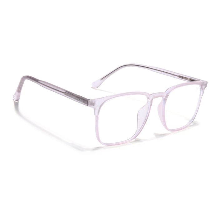 Voyage Light Pink Square Eyeglasses for Men & Women (28806FMG7592)