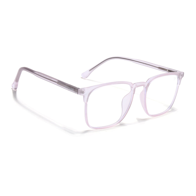 Voyage Light Pink Square Eyeglasses for Men & Women (28806FMG7592)