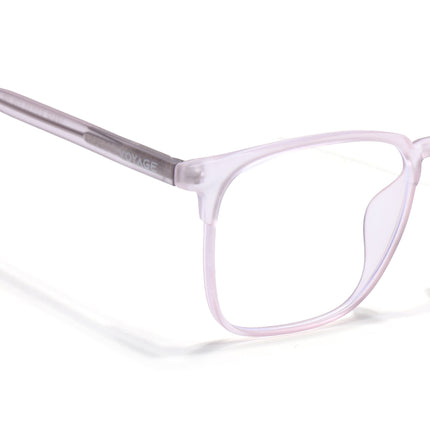 Voyage Light Pink Square Eyeglasses for Men & Women (28806FMG7592)