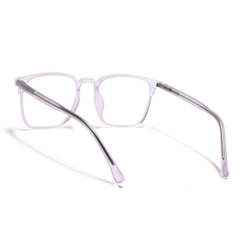 Voyage Light Pink Square Eyeglasses for Men & Women (28806FMG7592)