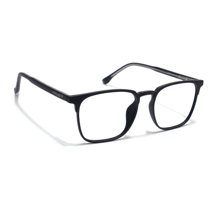 Voyage Thin Black Square Eyeglasses for Men & Women - MG6520-C1
