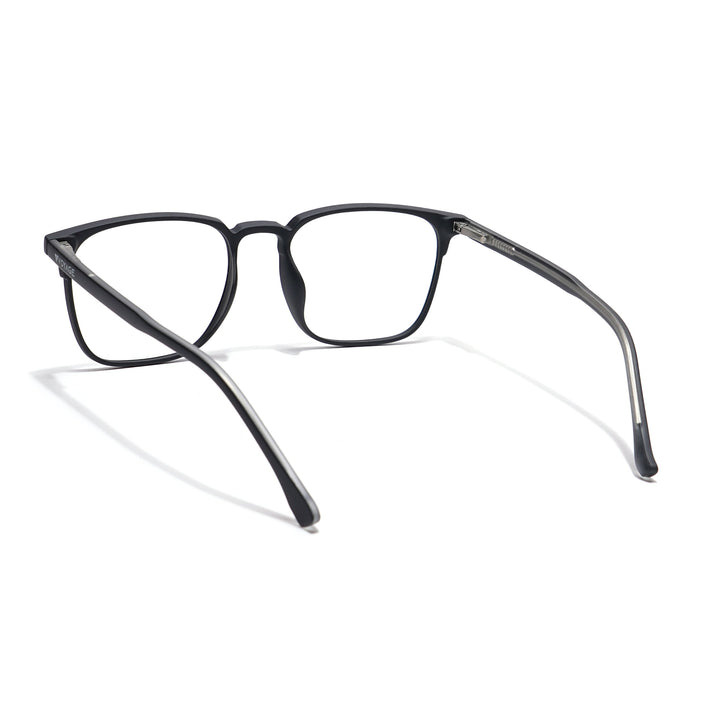 Voyage Thin Black Square Eyeglasses for Men & Women - MG6520-C1