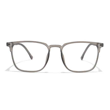 Voyage Thin Grey Square Eyeglasses for Men & Women - MG6521-C2